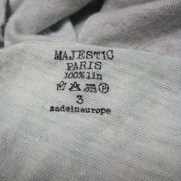 Majestic Paris Linen Custom Bleach Hoodie - Picture 4 of 5